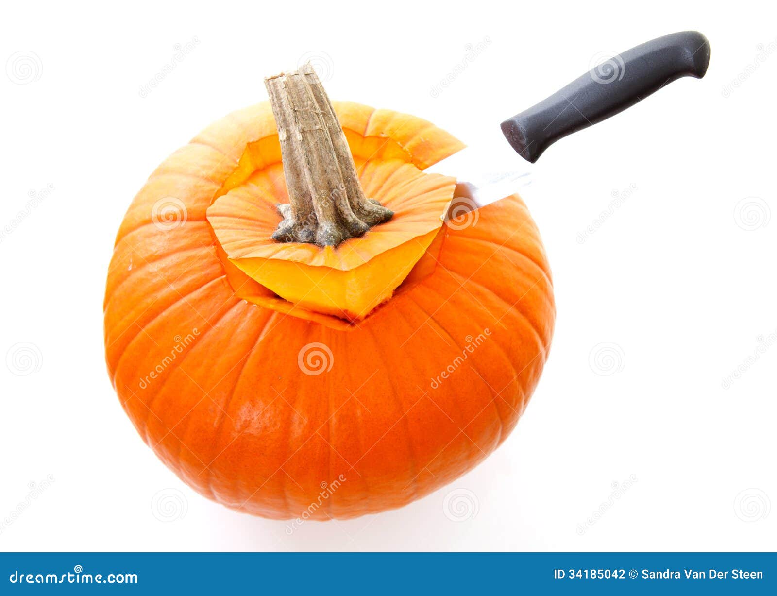 Knife is Cutting in Pumpkin Stock Photo Image of pimpkin, seasonal