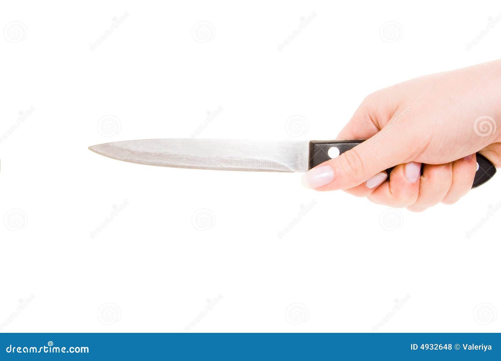 Knife in Hand stock photo. Image of criminal, danger, cutting 4932648
