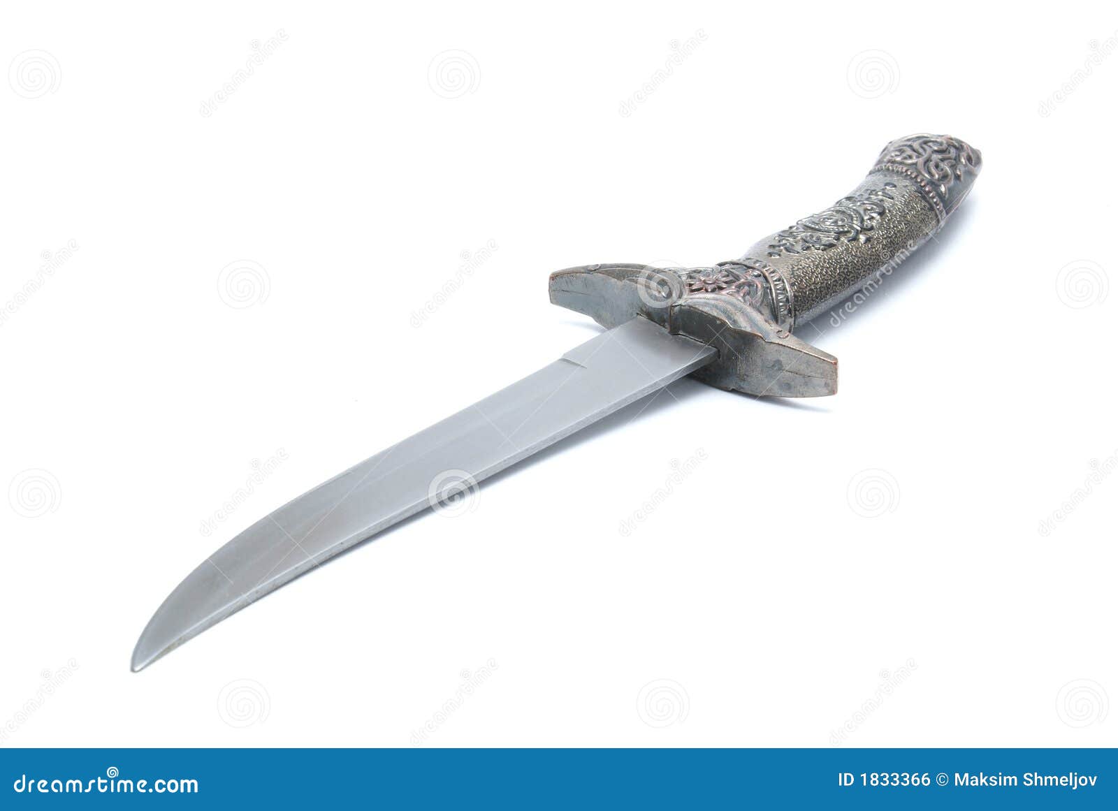 Fancy Sharp Knife White Background Copy Space Stock Photo - Download Image  Now - Art And Craft, Bronze - Alloy, Bronze Colored - iStock