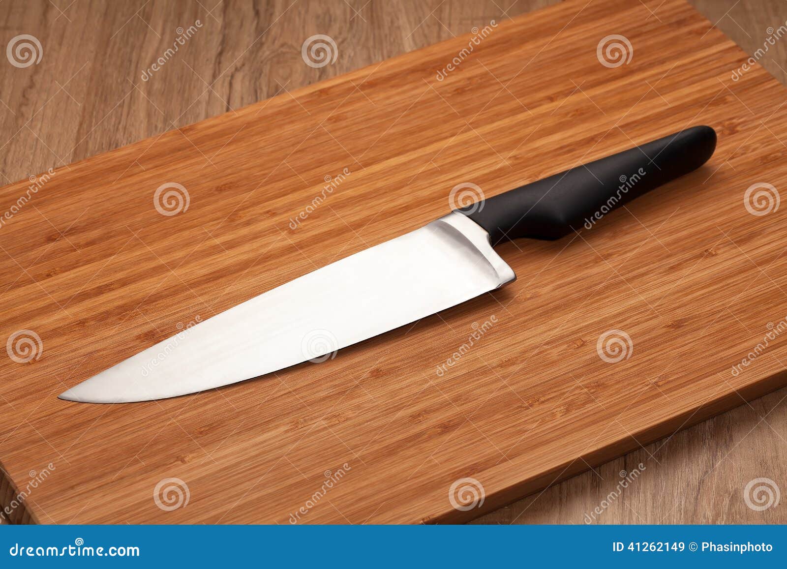 Knife stock image. Image of chef, board, wood, wooden 41262149