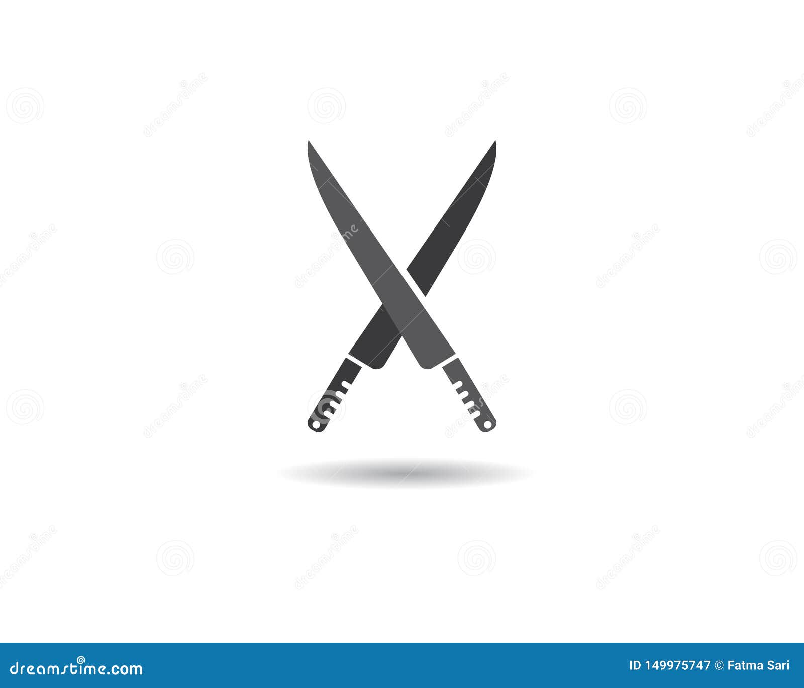 Knife logo template stock vector. Illustration of chef 149975747