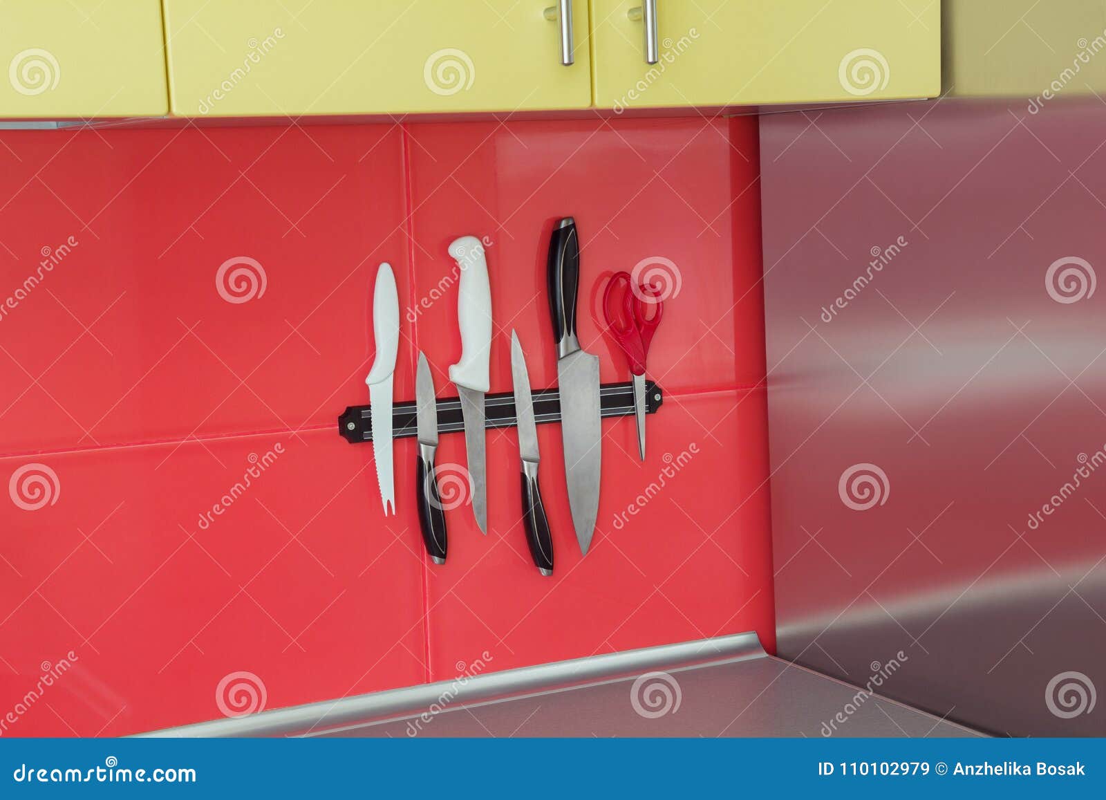 Knife in a kitchen stock image. Image of collection 110102979
