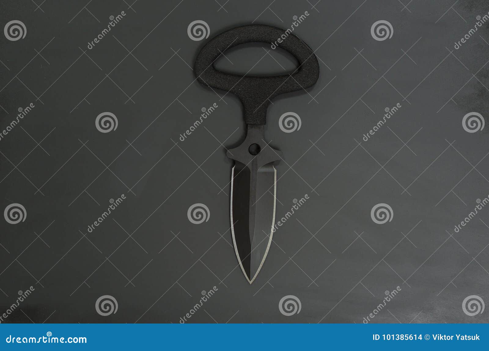 Knife for Military Special Purpose. Knife with a Double Sharpening of