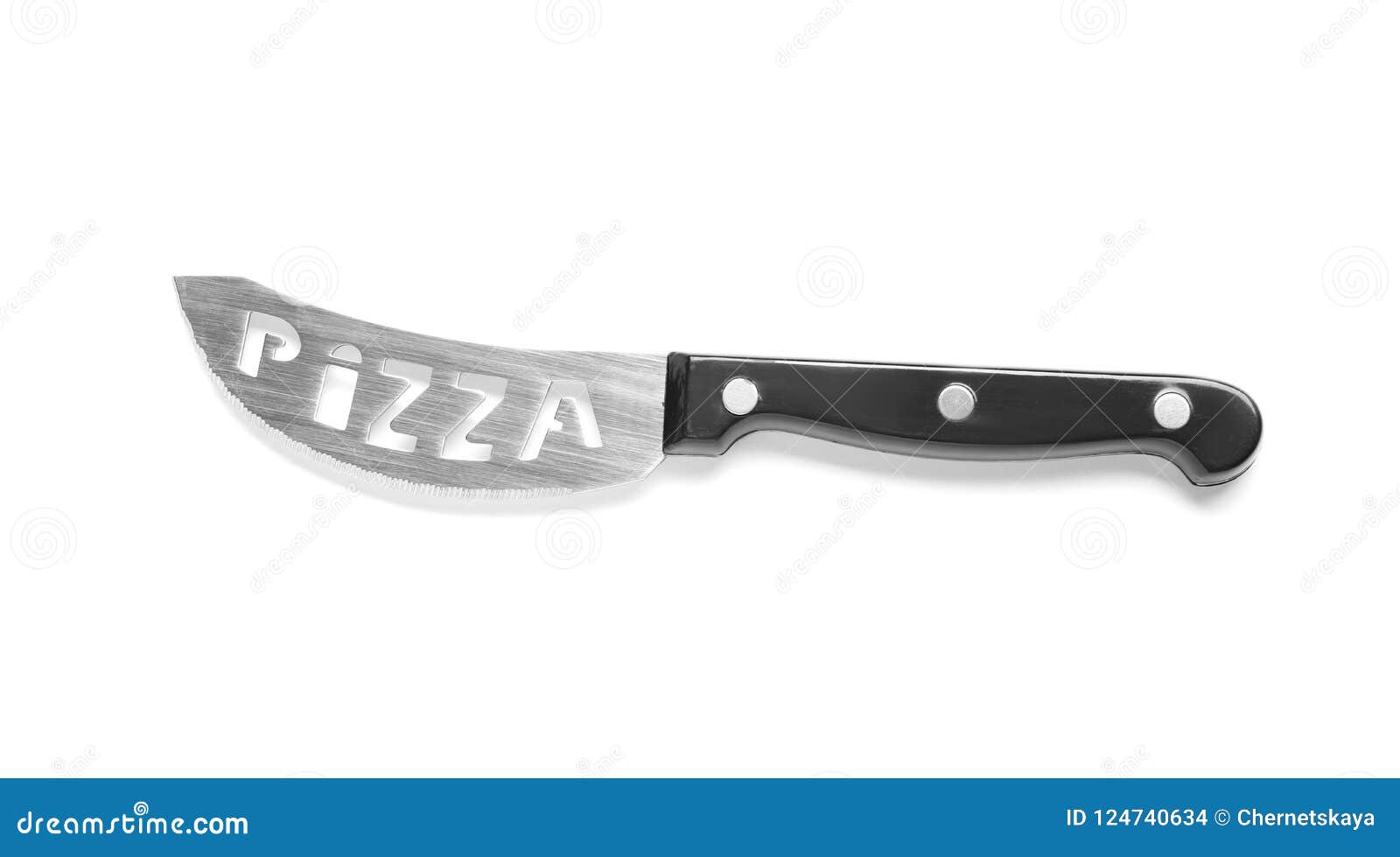 Knife for pizza stock photo. Image of cooking, object 124740634