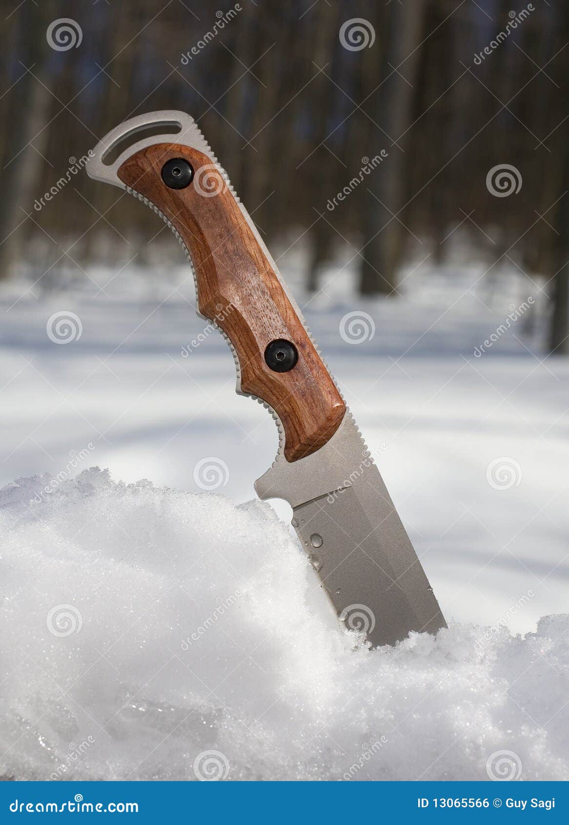 Knife In The Snow Royalty Free Stock Image Image 13065566