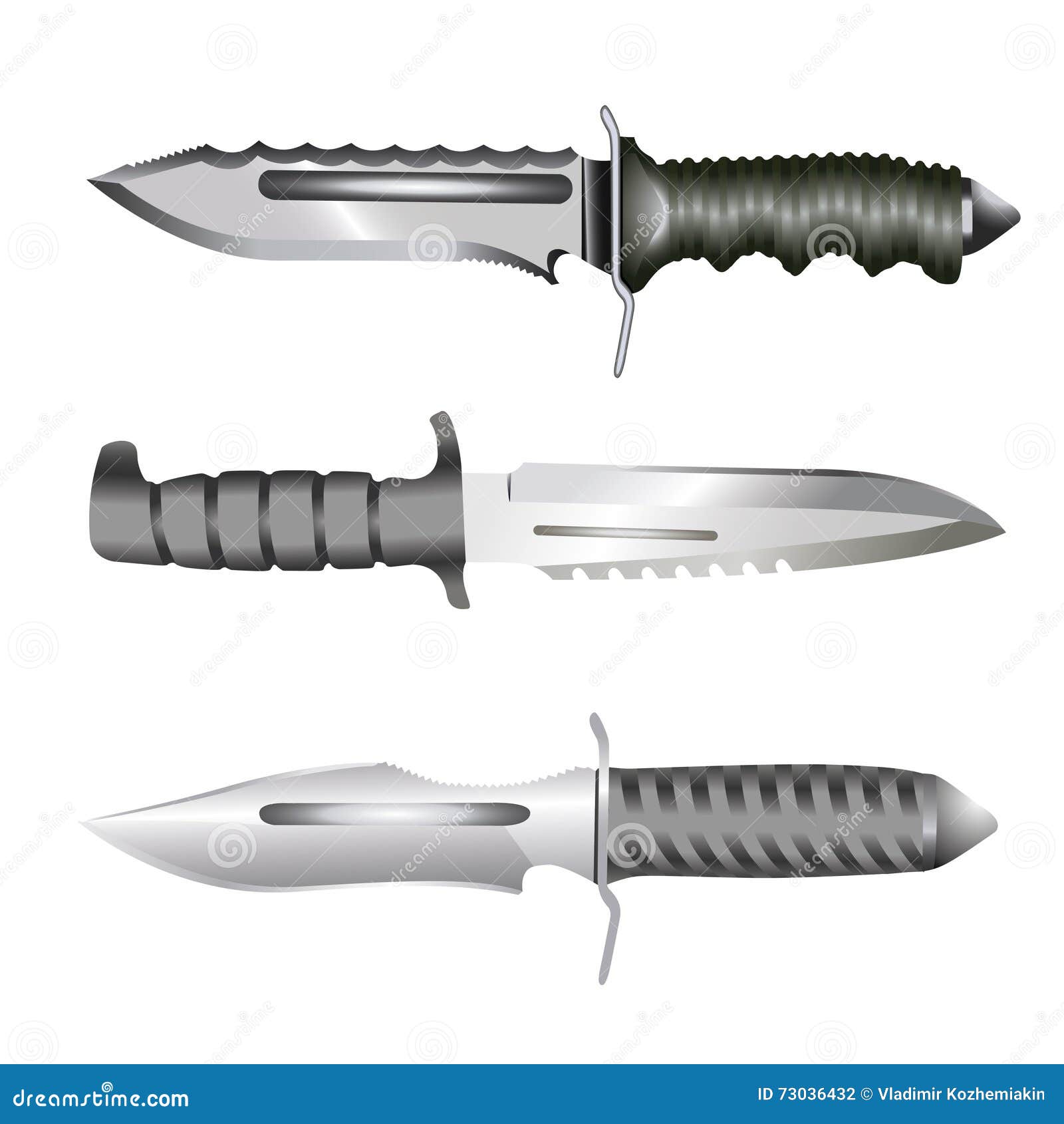 Knife stock vector. Illustration of knife, military, stab - 73036432