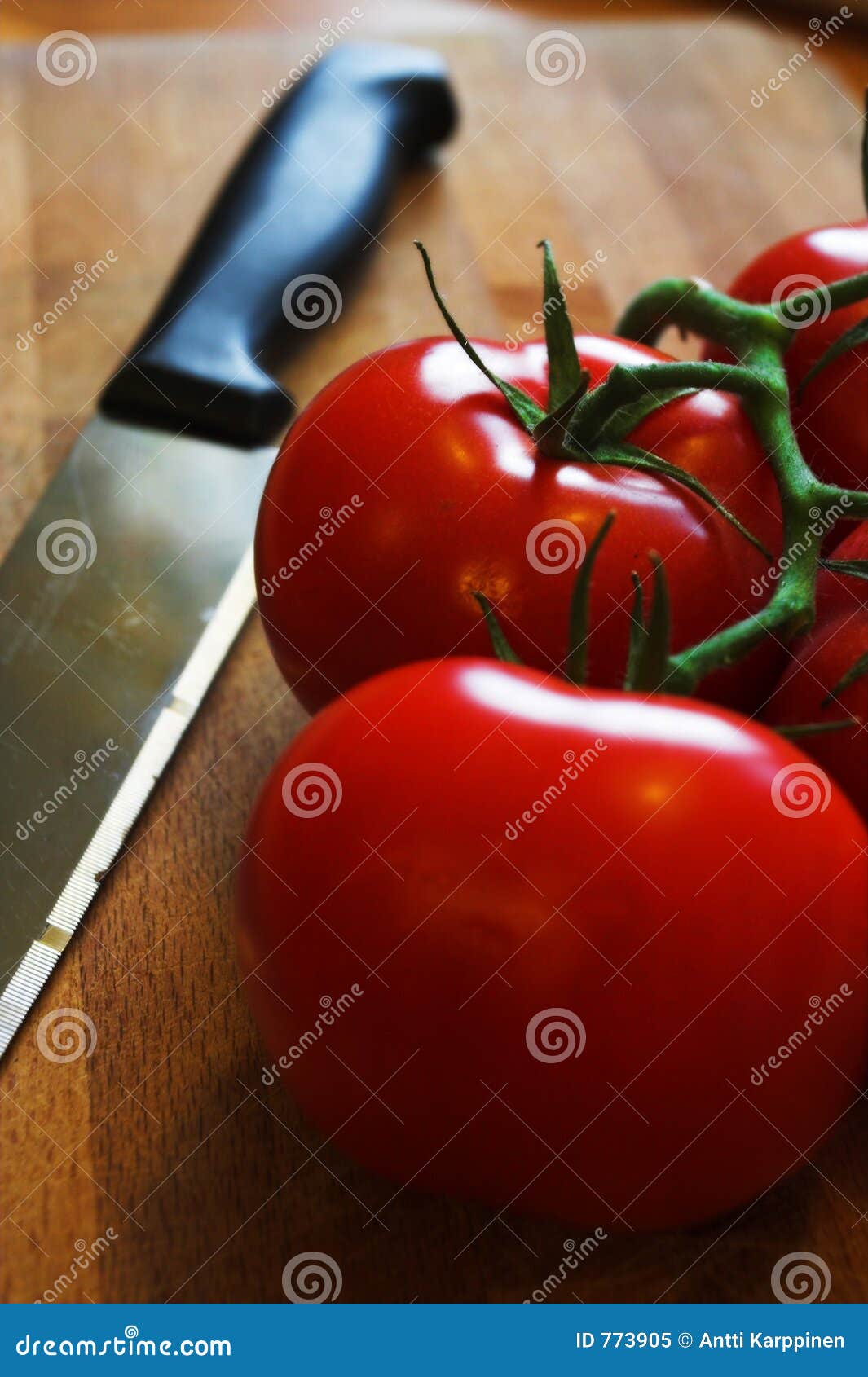 Knife and tomato stock image. Image of sharp, food, knife 773905