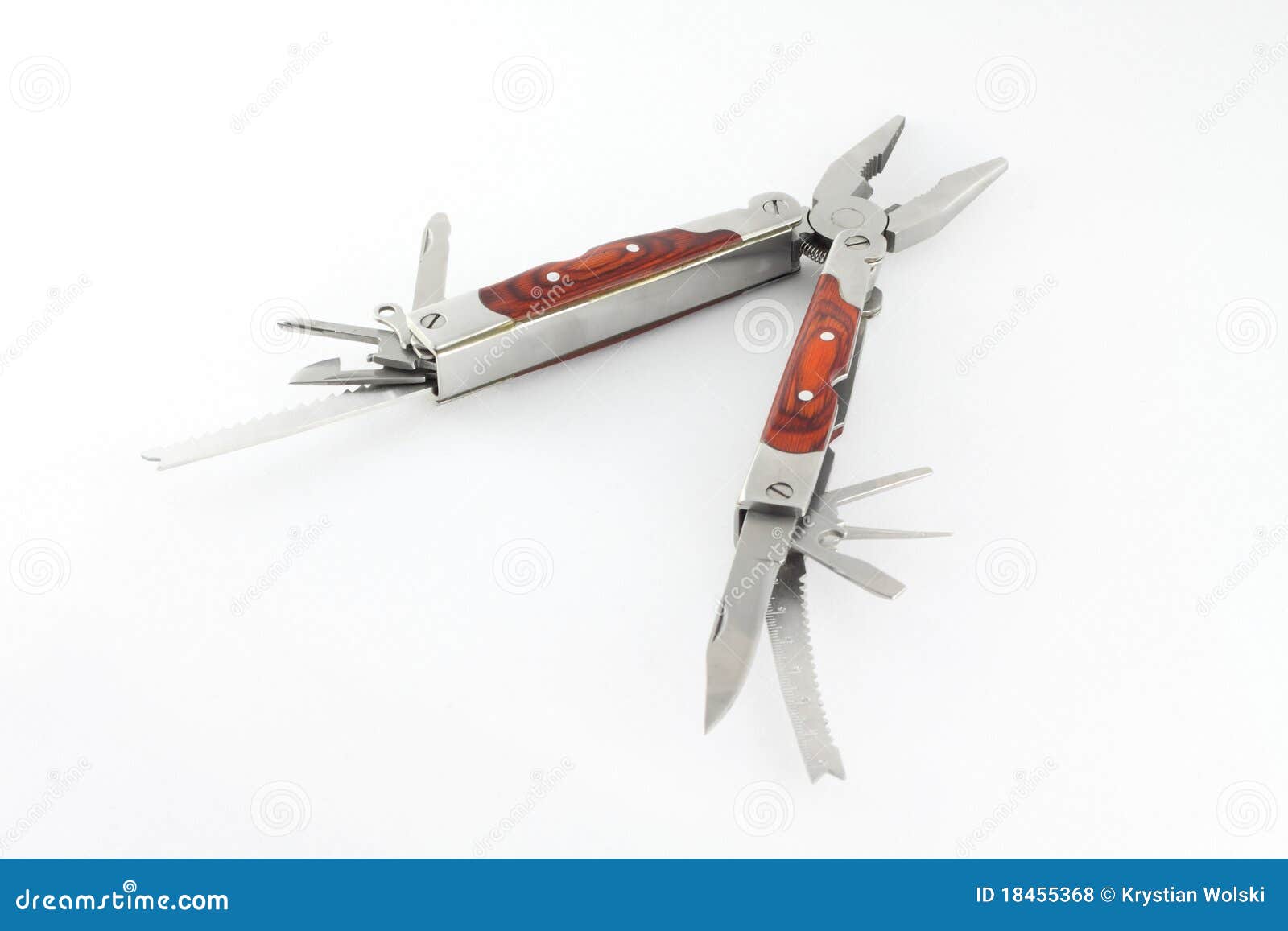 Knife with tools stock photo. Image of object, pliers 18455368