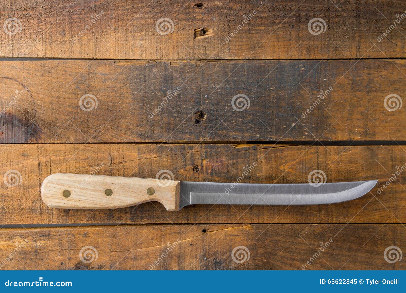 Knife on wood background stock image. Image of fork, eating 63622845