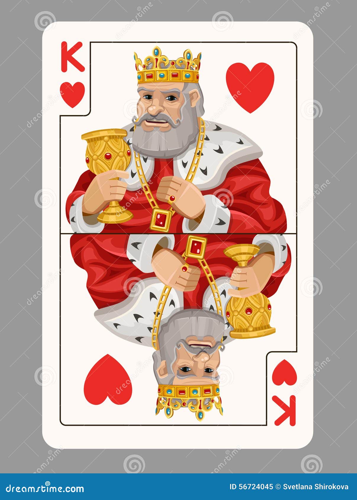 König Spielkarte