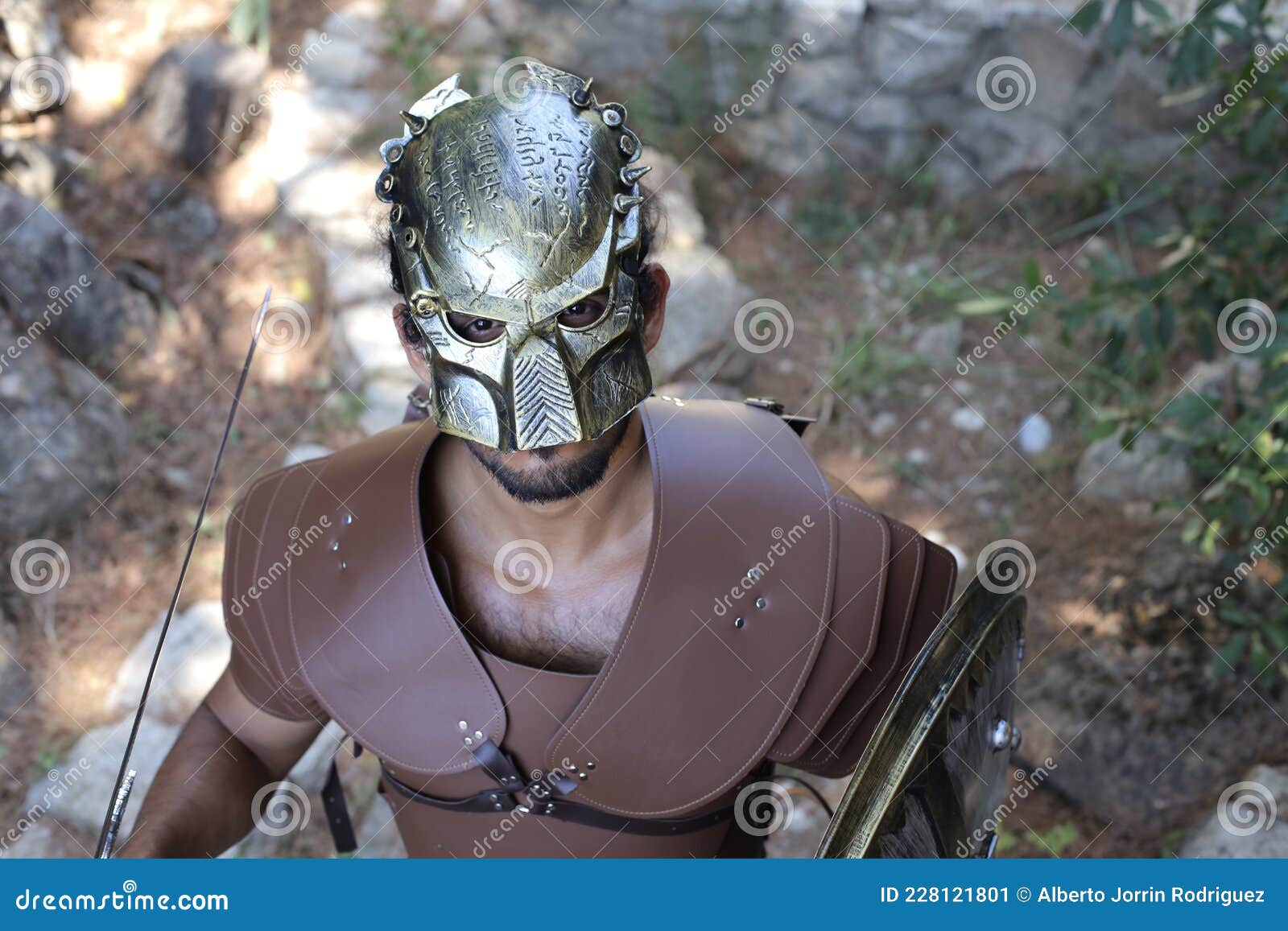 Knight with Armor, Helmet and Sword Stock Image Image of army, helmet 228121801