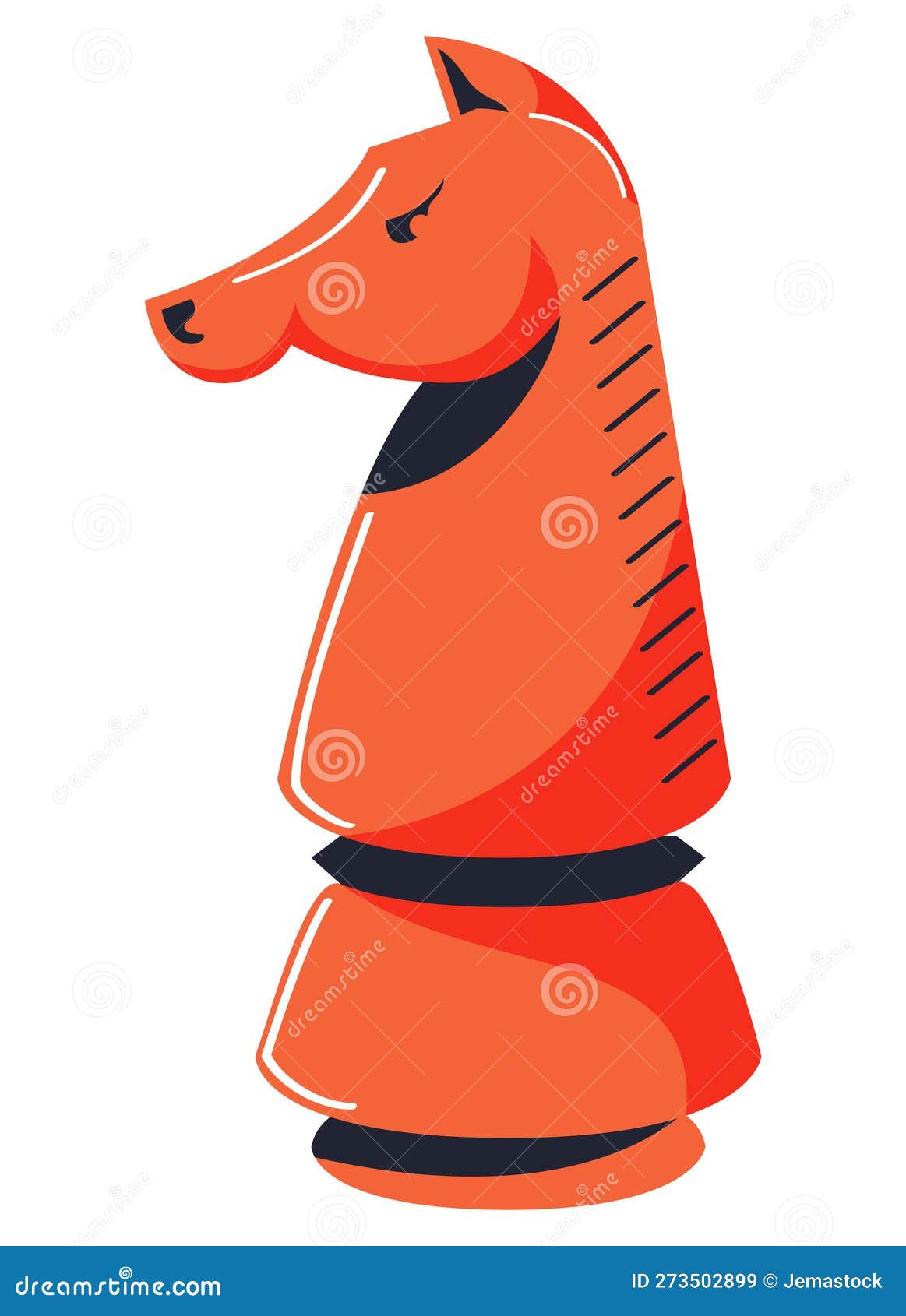 Knight chess piece stock vector. Illustration of checkmate 273502899