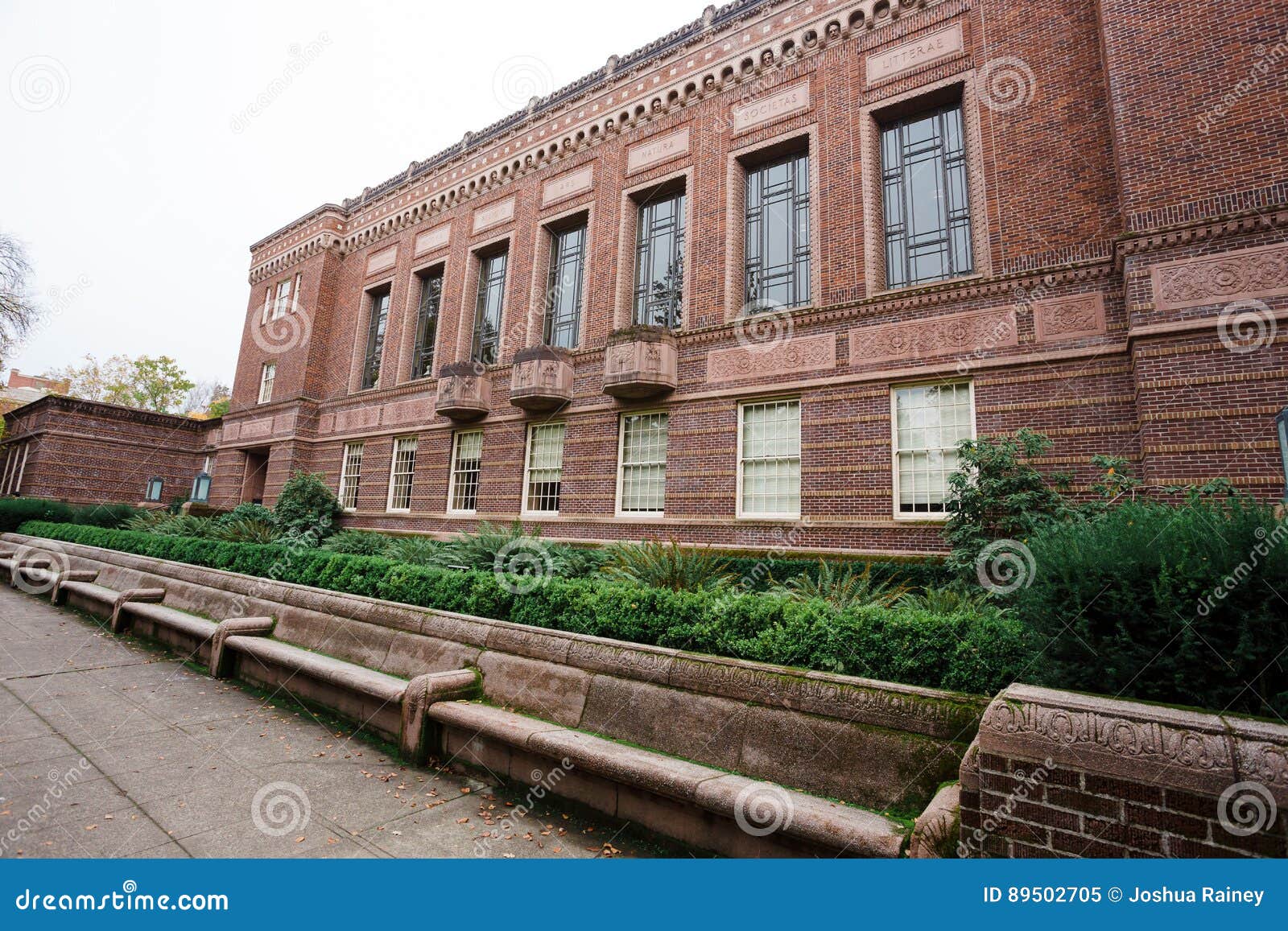 Knight Library at University of Oregon Stock Image Image of