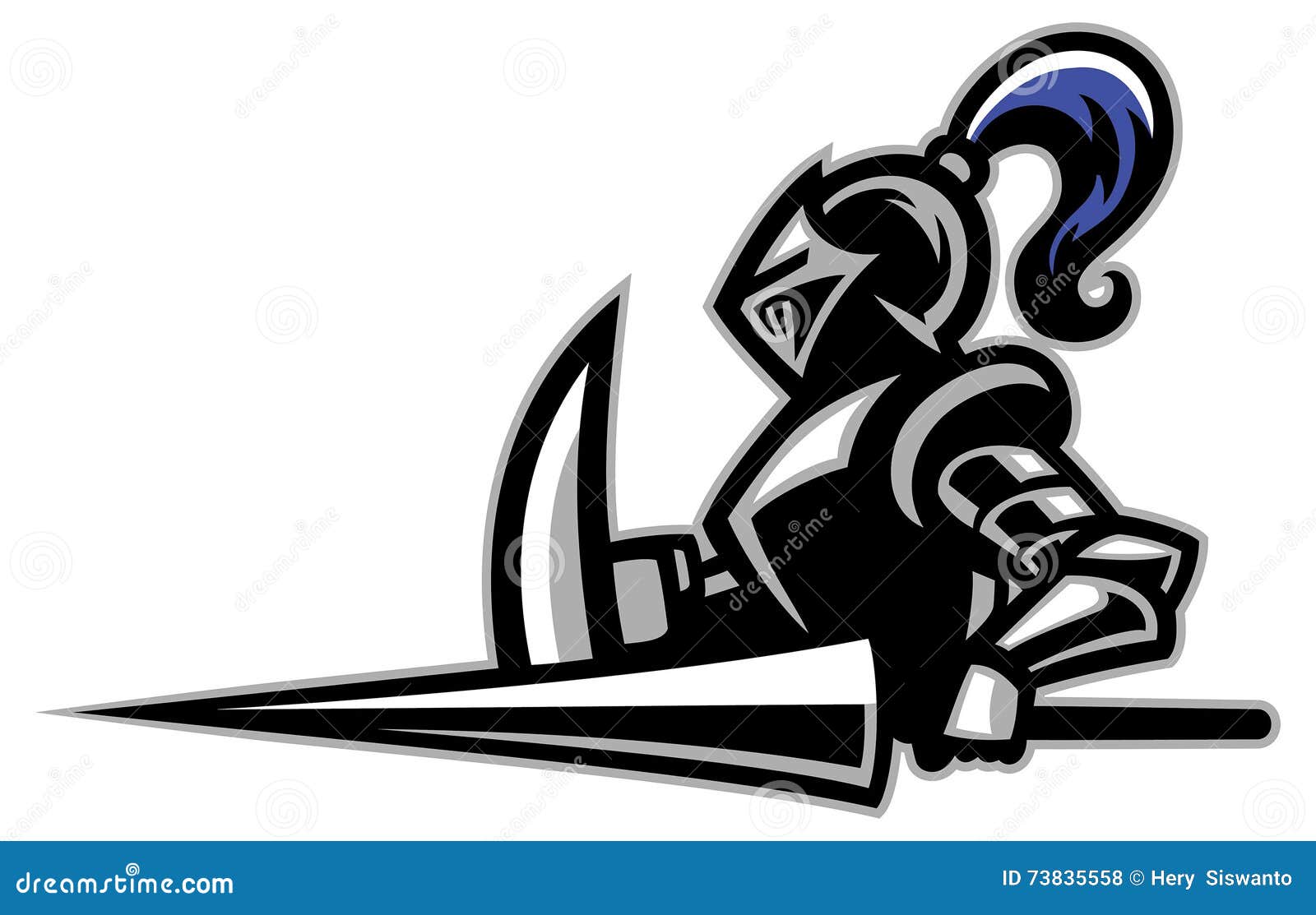 Knight mascot stock vector. Illustration of helmet, history 73835558
