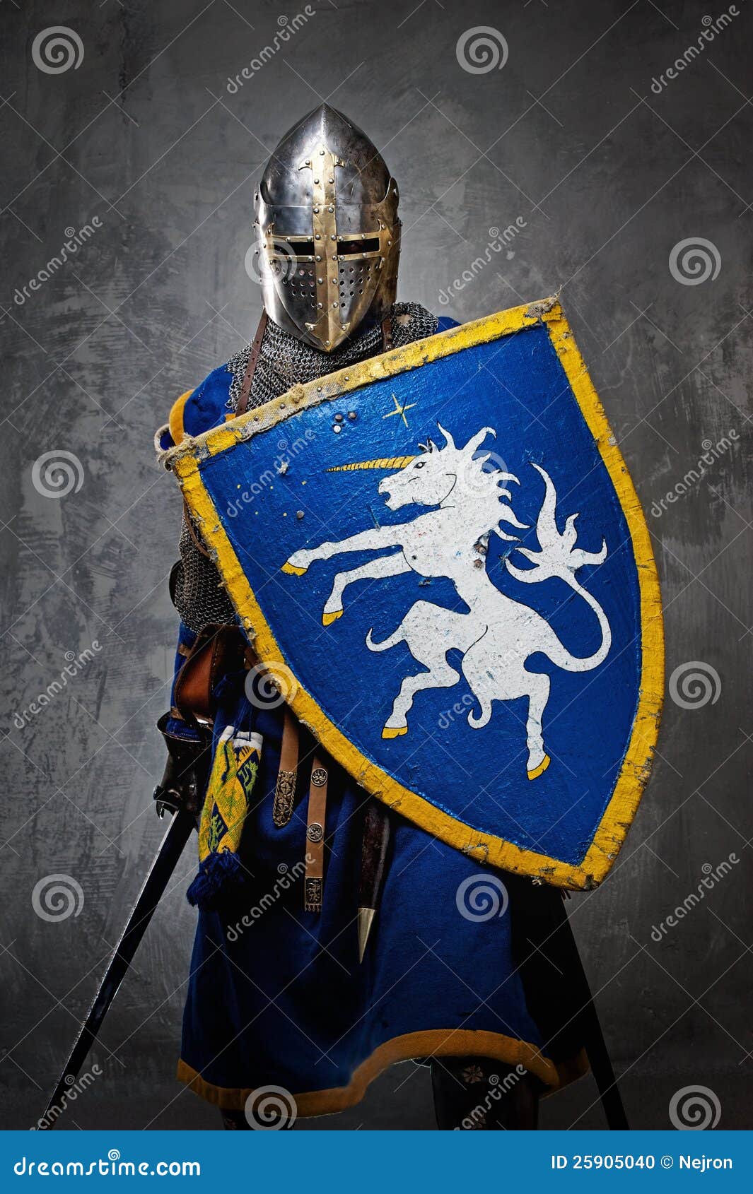 Knight With A Sword And Shield Stock Photo - Image: 25905040