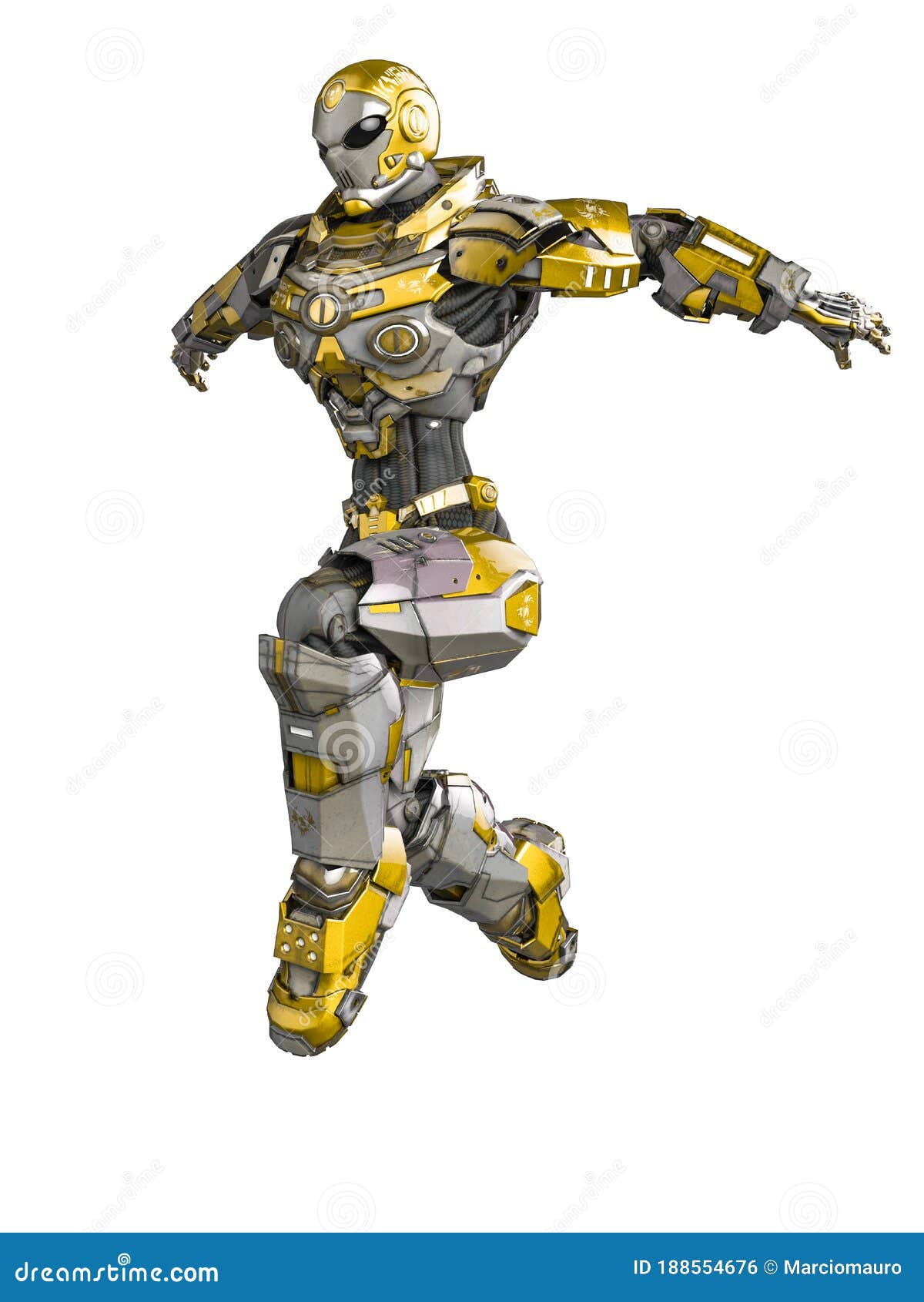 Knight vision jumping stock illustration. Illustration of outfit