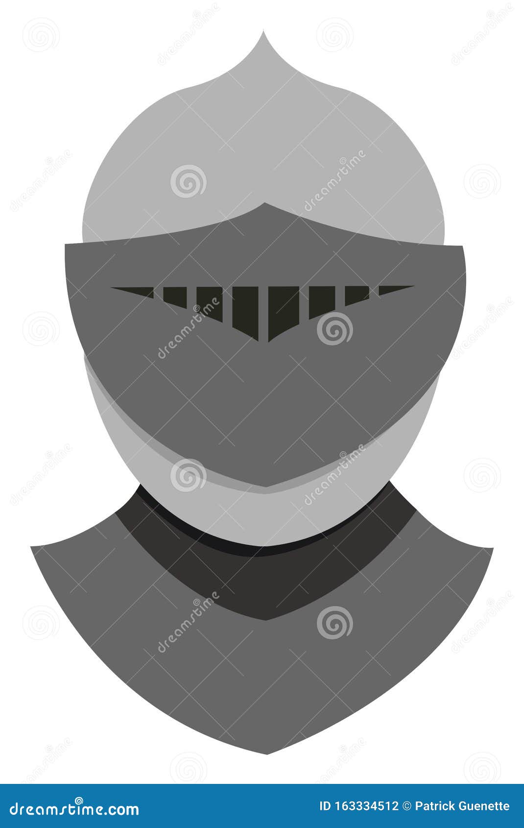 Knights Helmet, Illustration, Vector Stock Illustration - Illustration