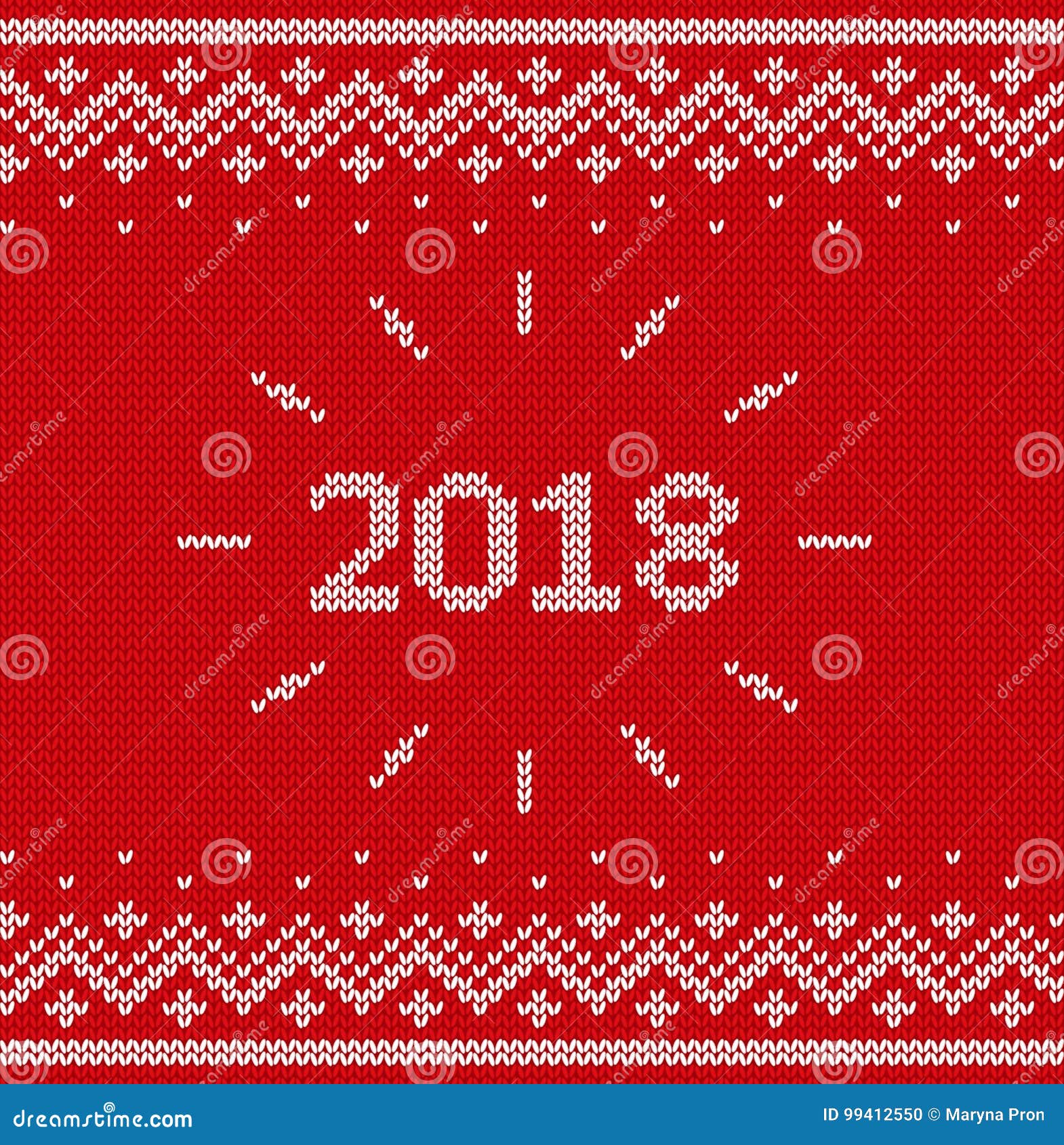 Knit Christmas Seamless Pattern. Knitted Texture. Vector Illustration ...