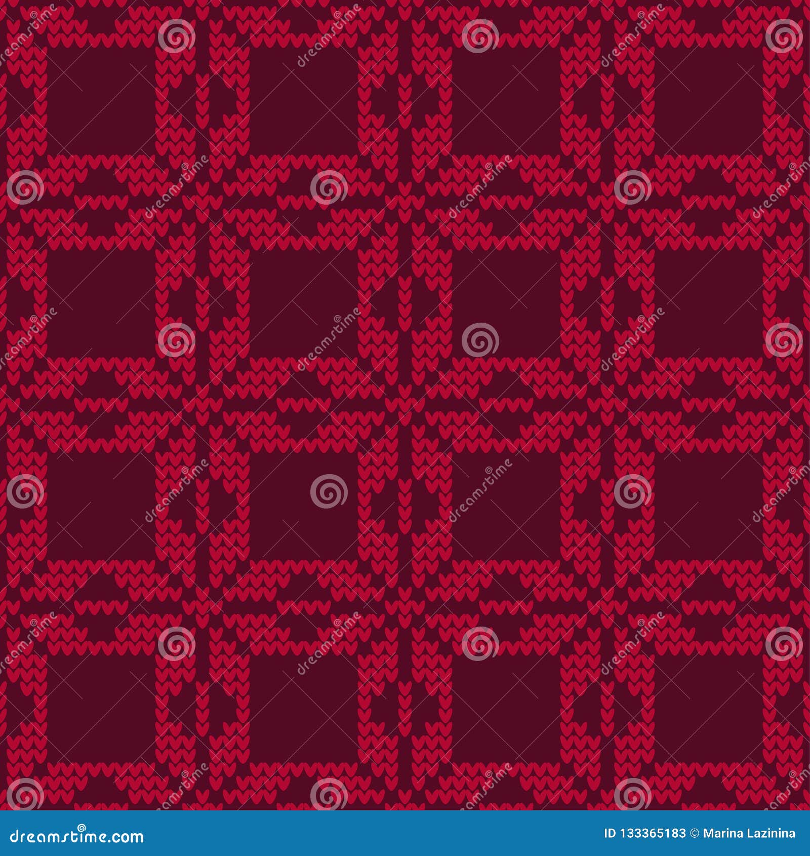 Knitted Norwegian Snowflakes Seamless Vector Background Folk Motives