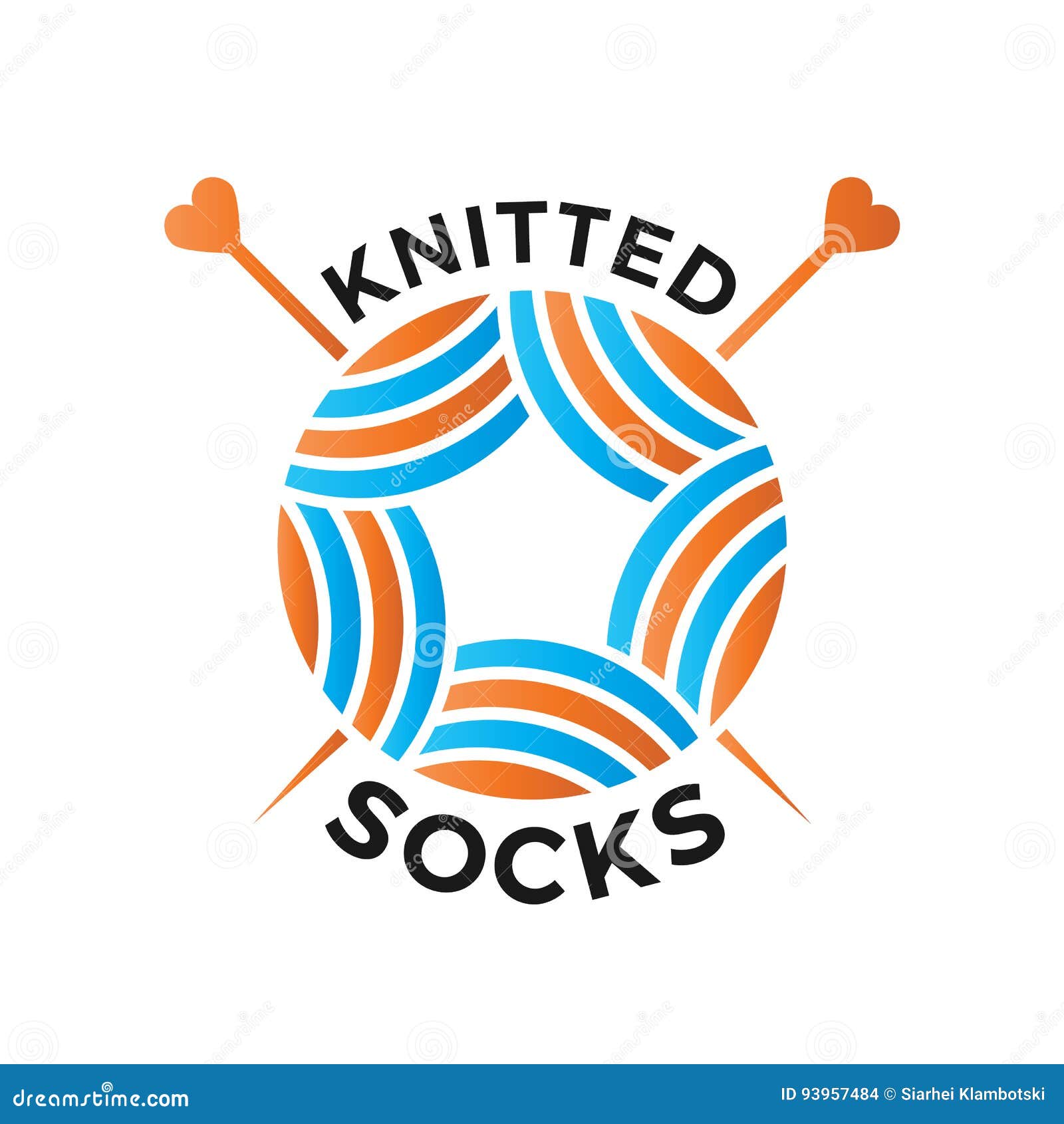 Knitted wear logo stock vector. Illustration of bespoke - 93957484