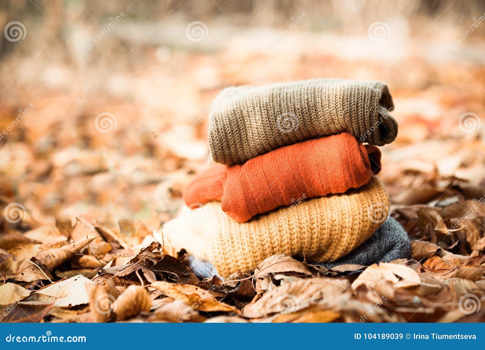 Premium Photo  Pile of woolen clothes as a cozy winter background