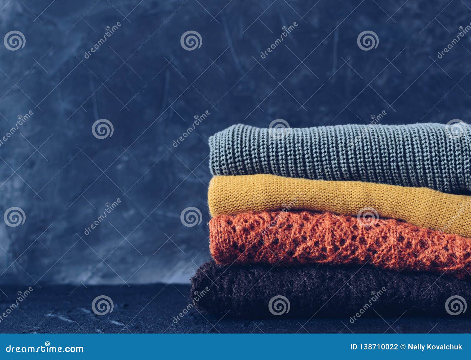 Knitted Wool Sweaters Stock Photo Image Of Knit Home
