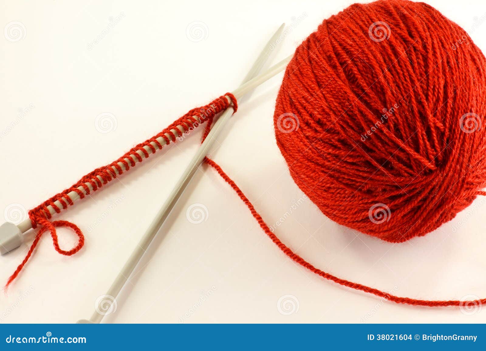 Knitting stock photo. Image of needlework, needle, fabric 38021604