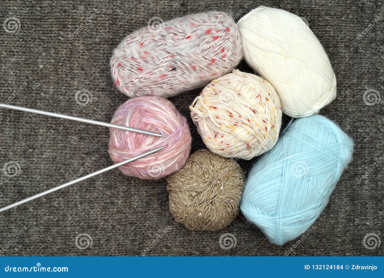 Knitting accessories stock photo. Image of closeup, homemade 132124184