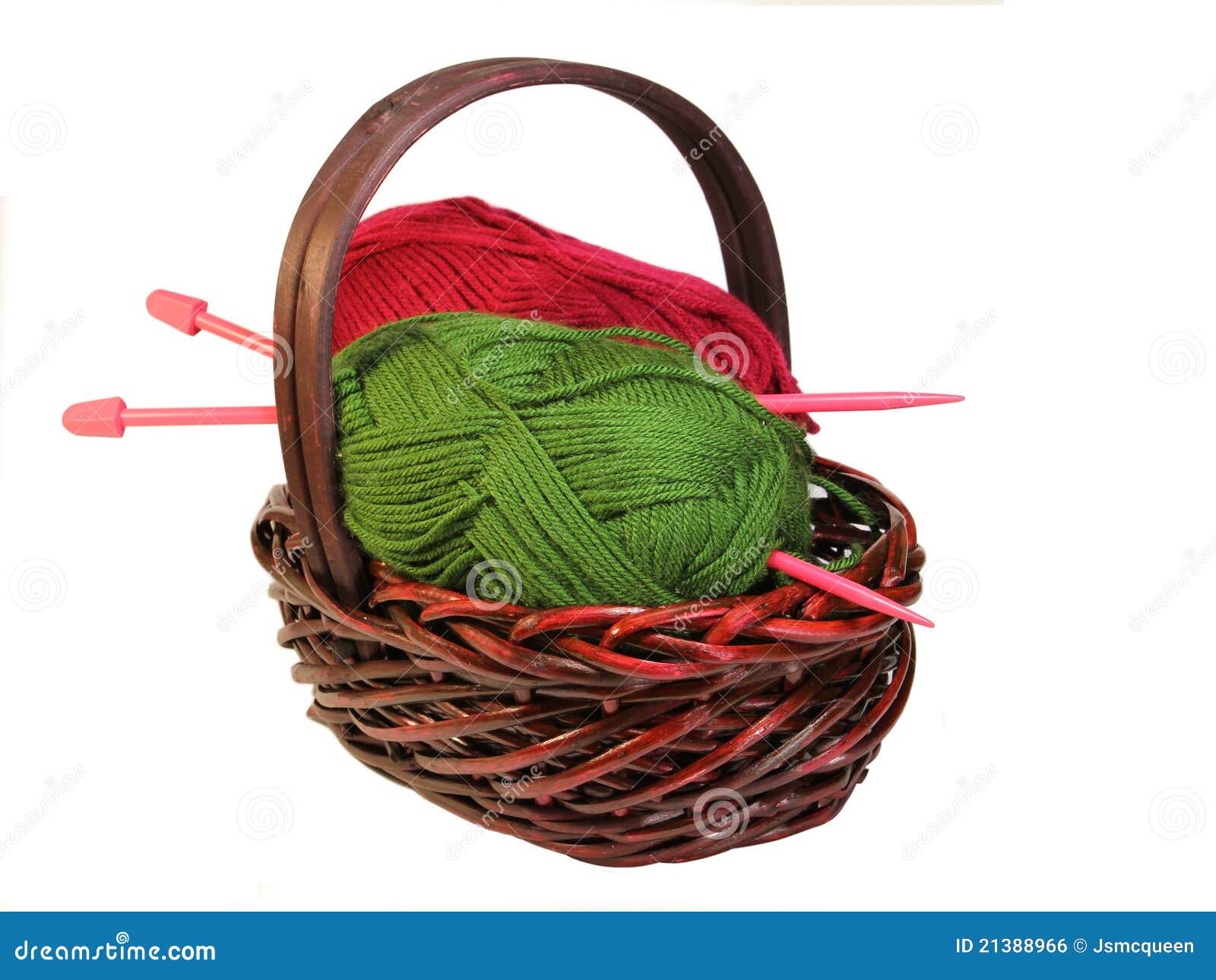Knitting Basket stock photo. Image of knit, wool, thread 21388966
