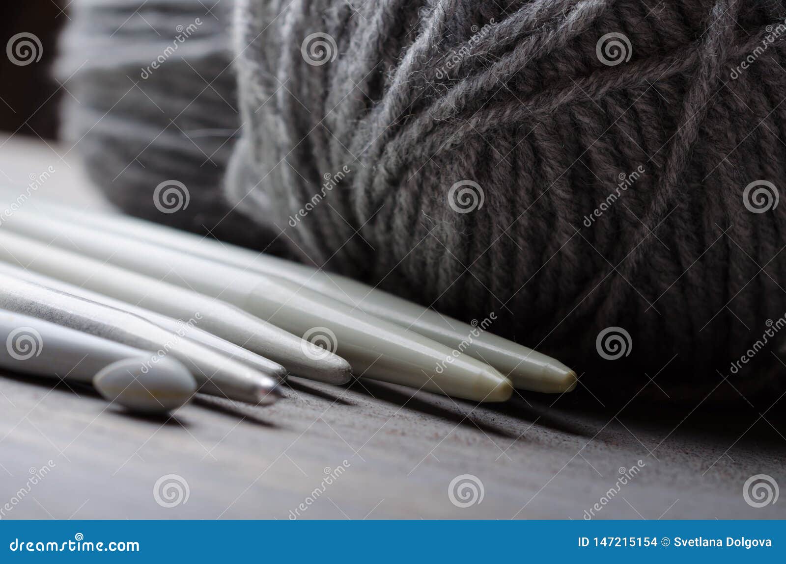 Knitting and Crocheting Tools Stock Photo Image of natural, beautiful