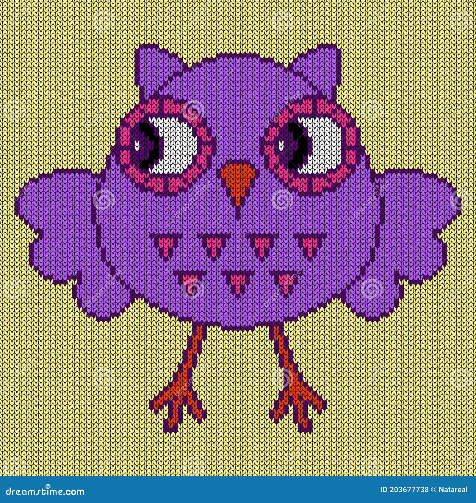 Knitting of Funny Owl with Big Eyes Stock Vector - Illustration of character, icon: 203677738 Knitting of Funny Owl with Big Eyes Stock Vector - Illustration of character, icon: 203677738