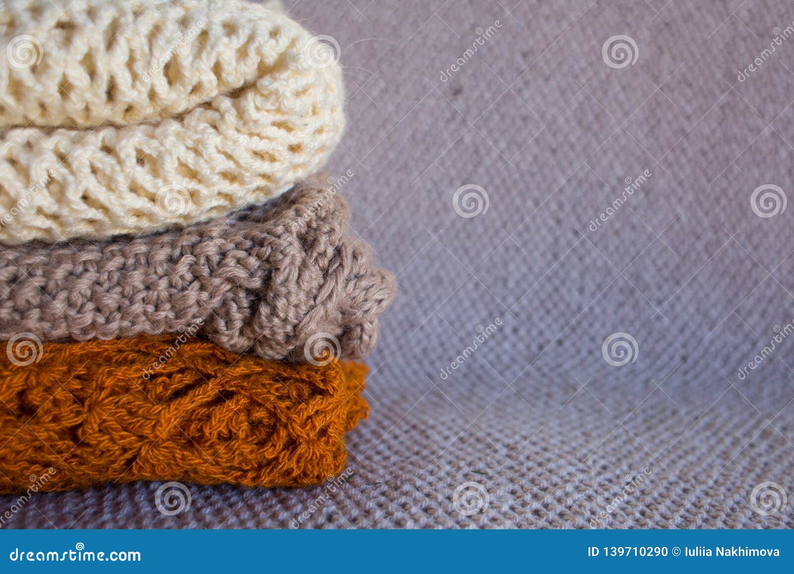 Knitting goods stock photo. Image of folded, sweater 139710290