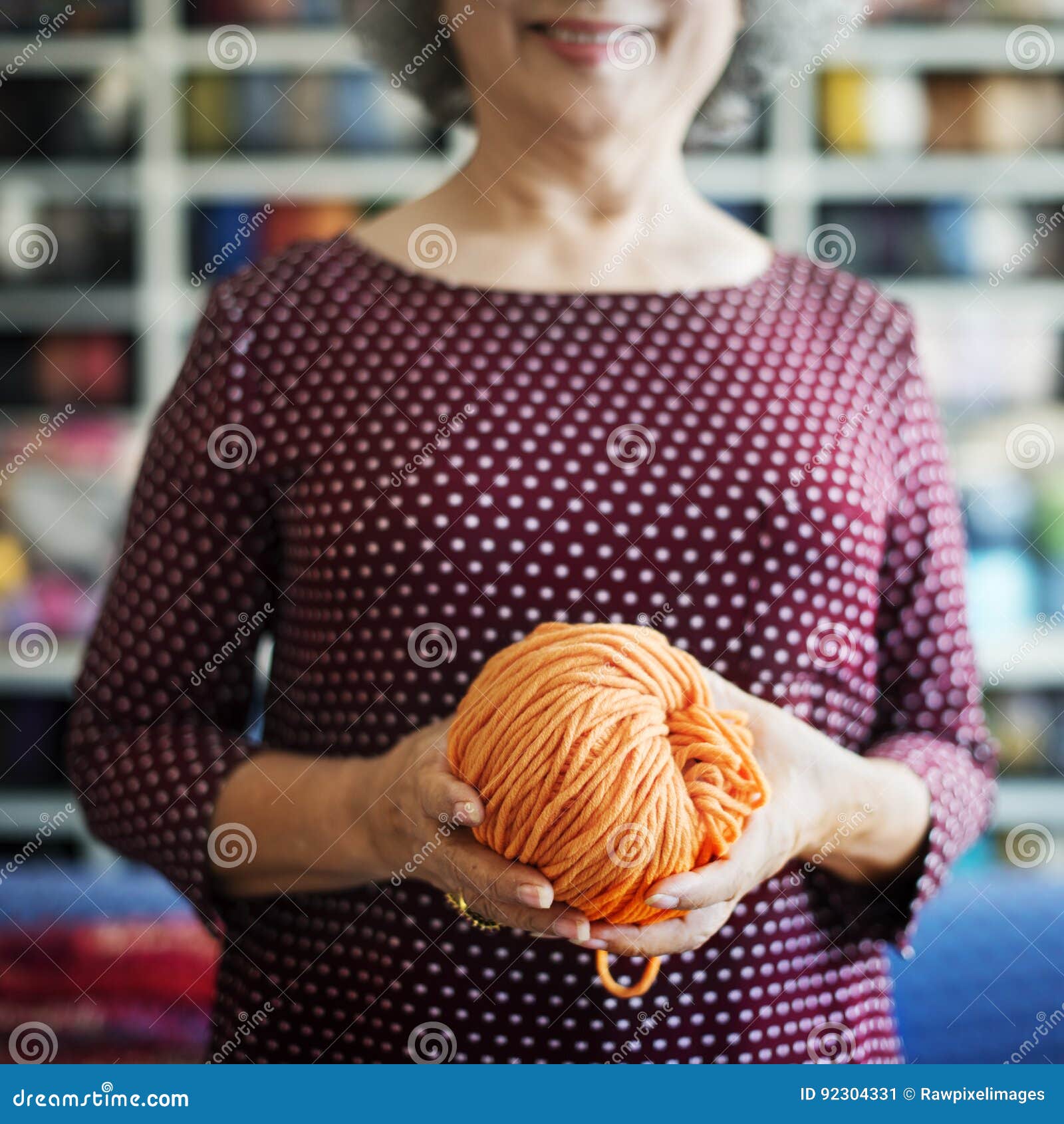 Knitting Knit Needle Yarn Needlework Craft Scarf Concept Stock Image