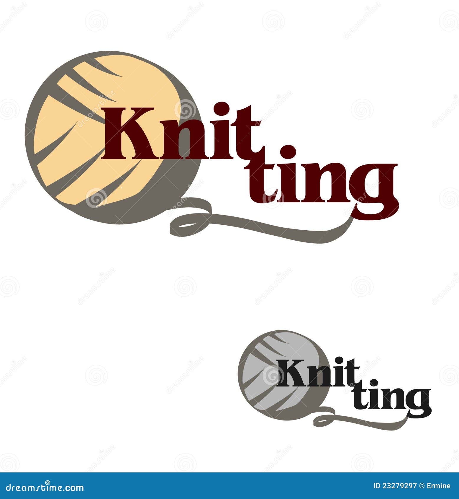 Knitting logo stock vector. Illustration of colorful - 23279297