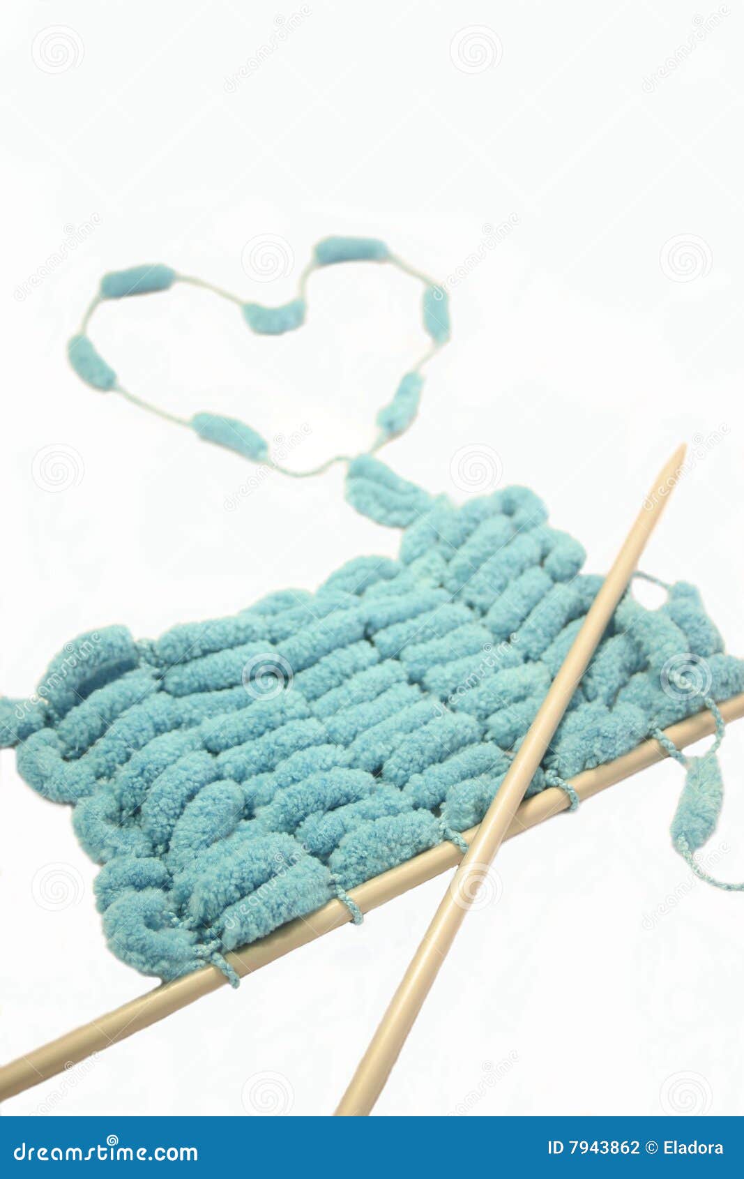 Knitting with love stock photo. Image of clothing, needle 7943862