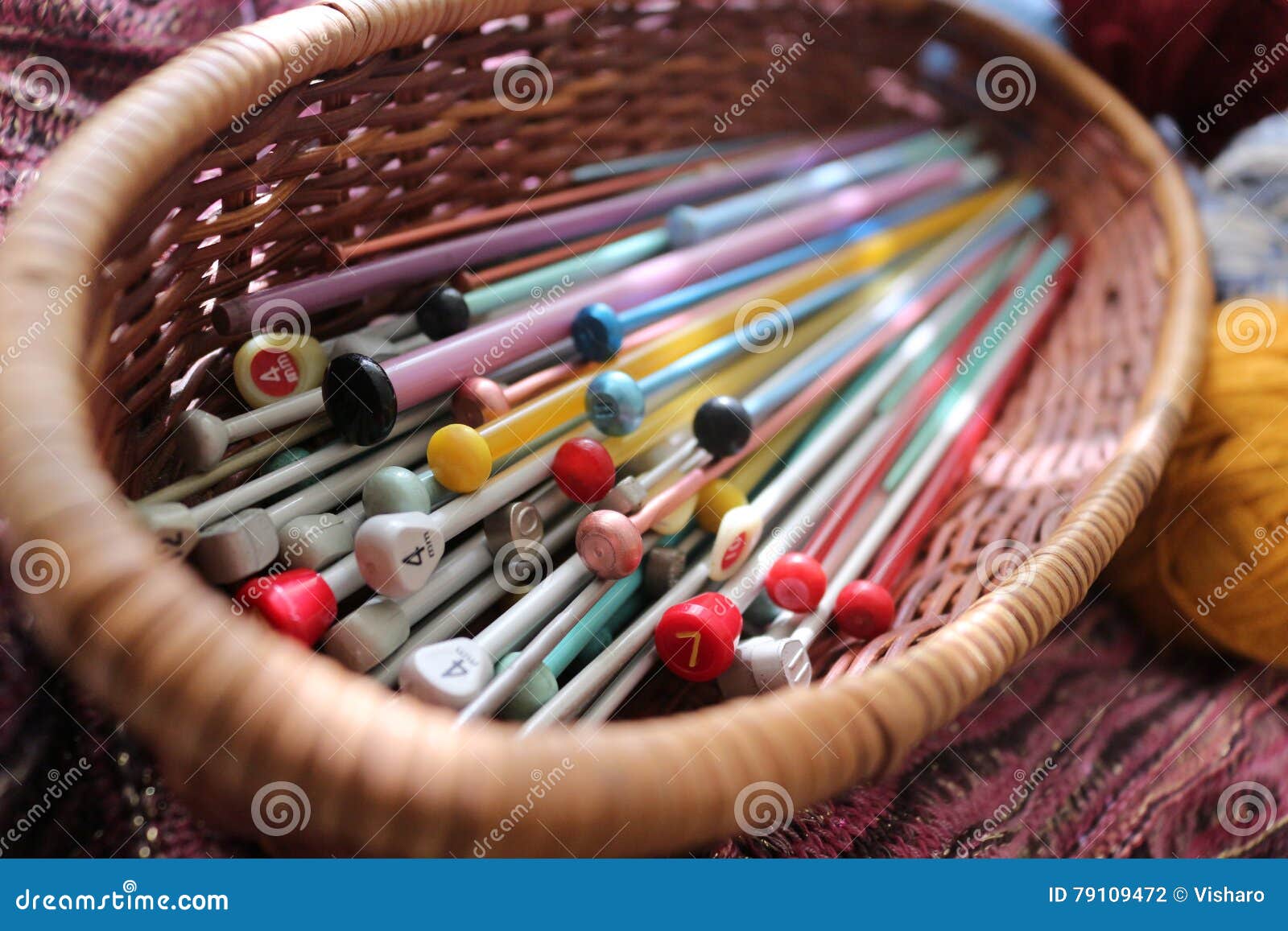 Knitting Needles stock photo. Image of knitting, crochet - 79109472