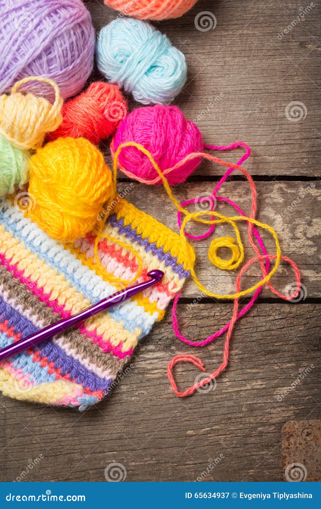 Knitting stock image. Image of equipment, thread, retro 65634937