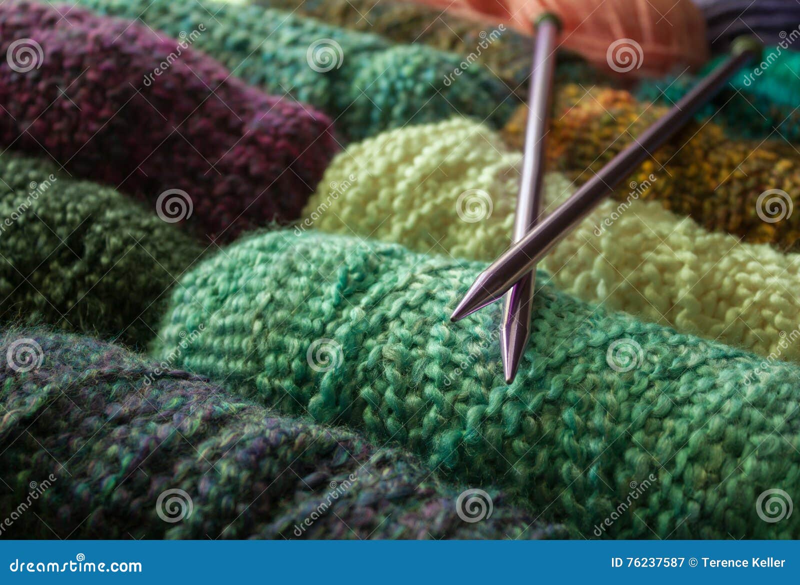 Knitting Supplies stock image. Image of maker, close - 76237587