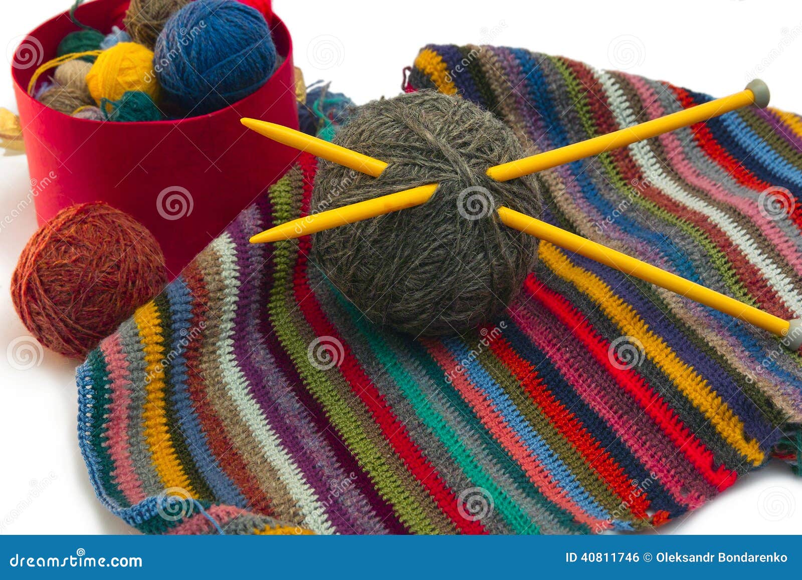 Knitting, threads stock photo. Image of bound, canvas - 40811746
