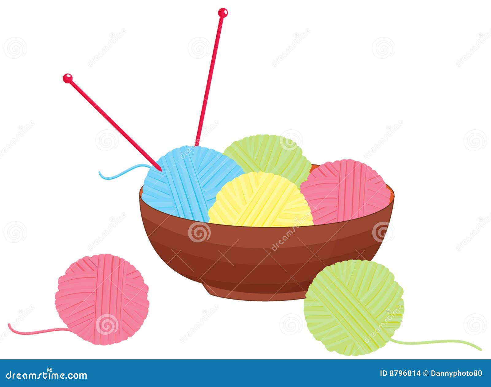 Knitting wool stock illustration. Illustration of background - 8796014