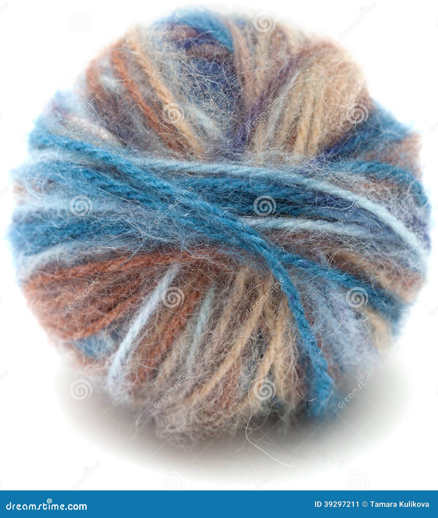 Knitting Wool Ball Isolated on White Stock Image Image of thin, knit