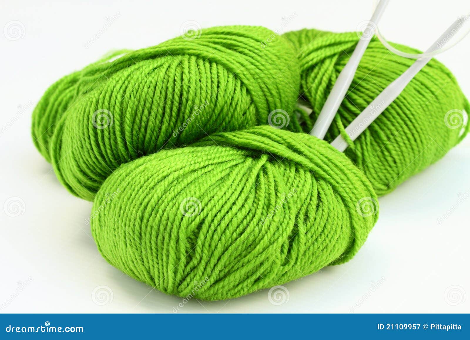 Knitting Yarn stock image. Image of yarn, hobby, green 21109957