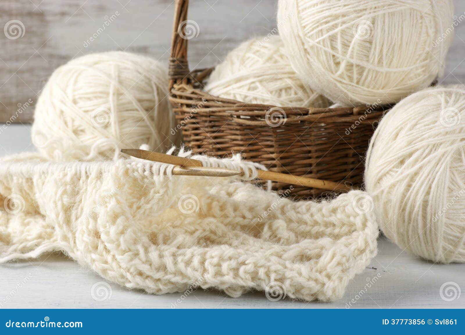 Knitting and yarn stock photo. Image of knitwear, life 37773856
