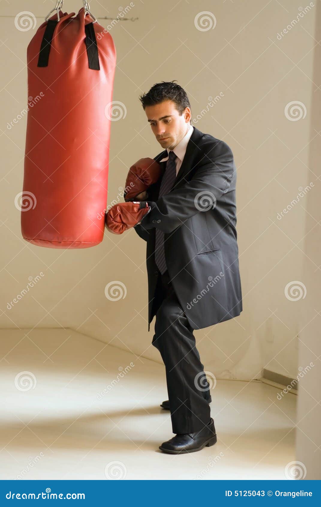 Knockout Blow stock image. Image of businessman, gloves 5125043