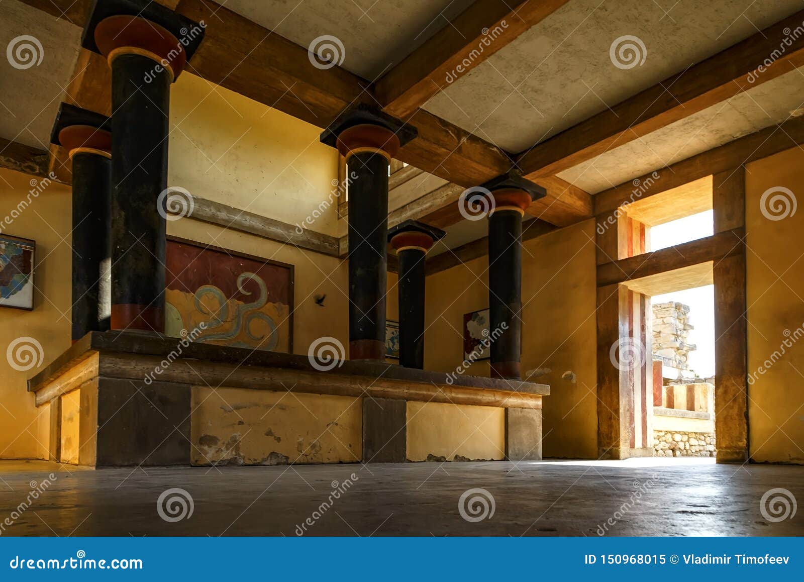 Knossos Crete View Of Queen S Lodging In Royal Palace In