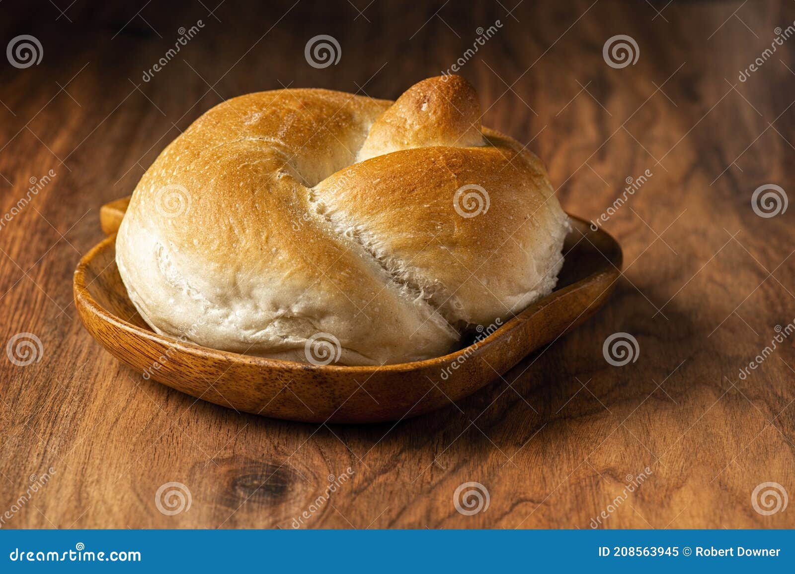 Knot Bread Roll stock image. Image of baked, breakfast 208563945