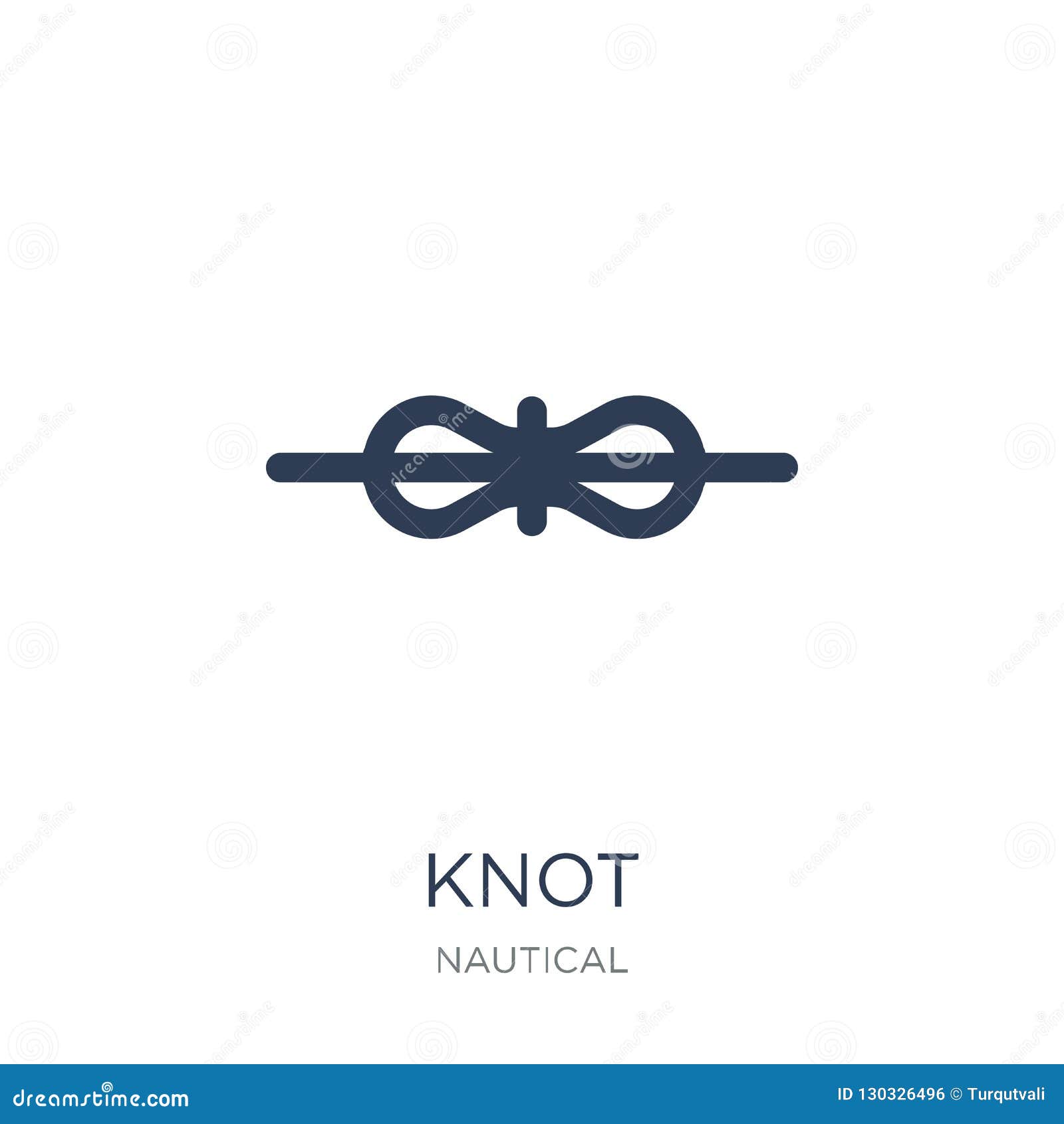 Knot Icon. Trendy Flat Vector Knot Icon on White Background from Stock