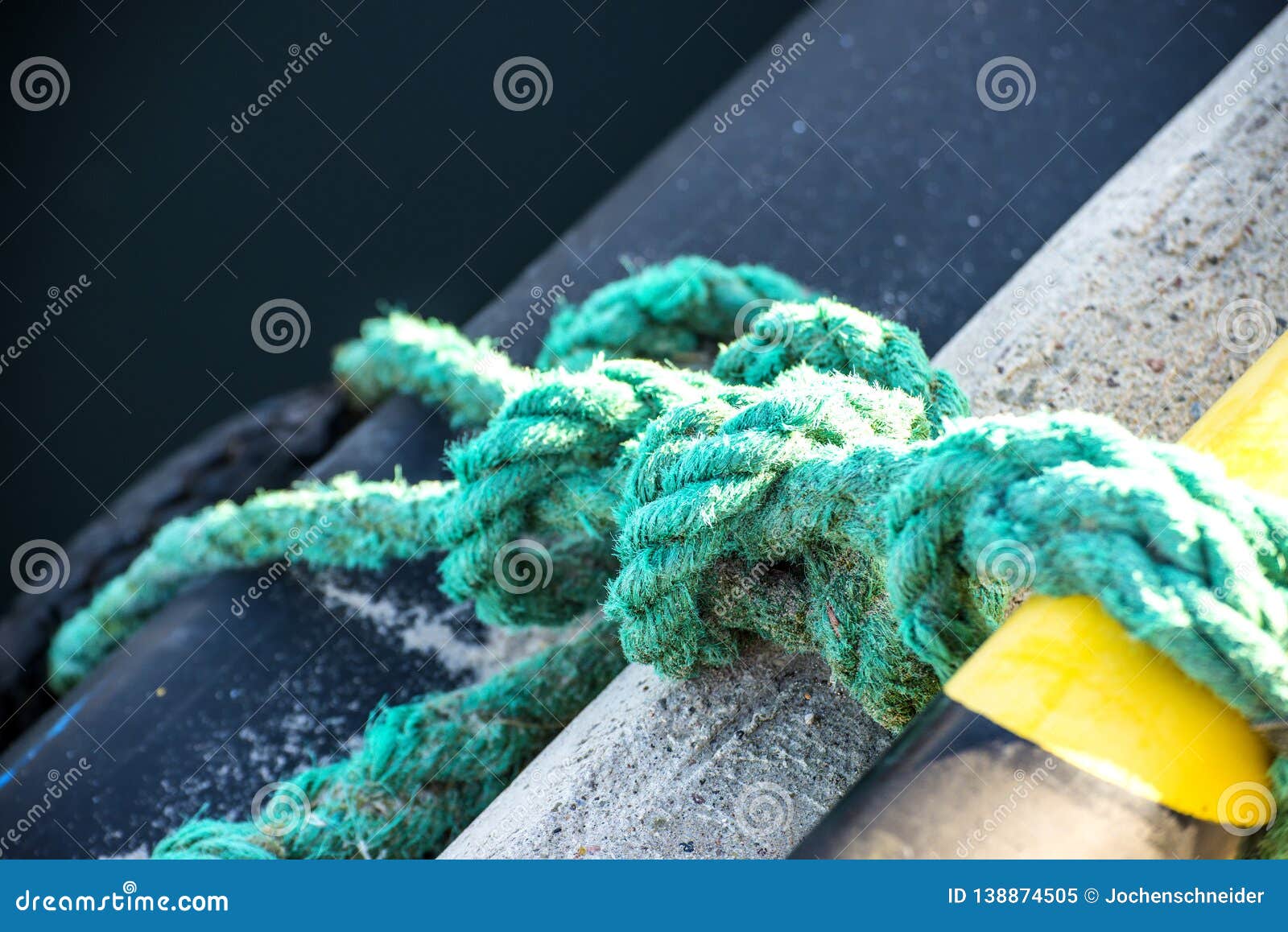 Knot of a mooring line stock image. Image of line, circle 138874505