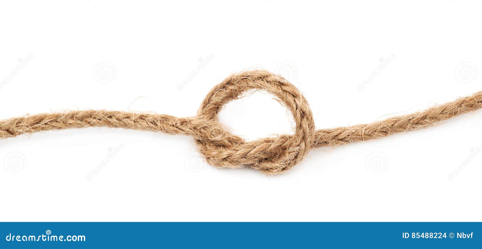 Knot on a Rope String Isolated Stock Photo - Image of knot, background:  85488224