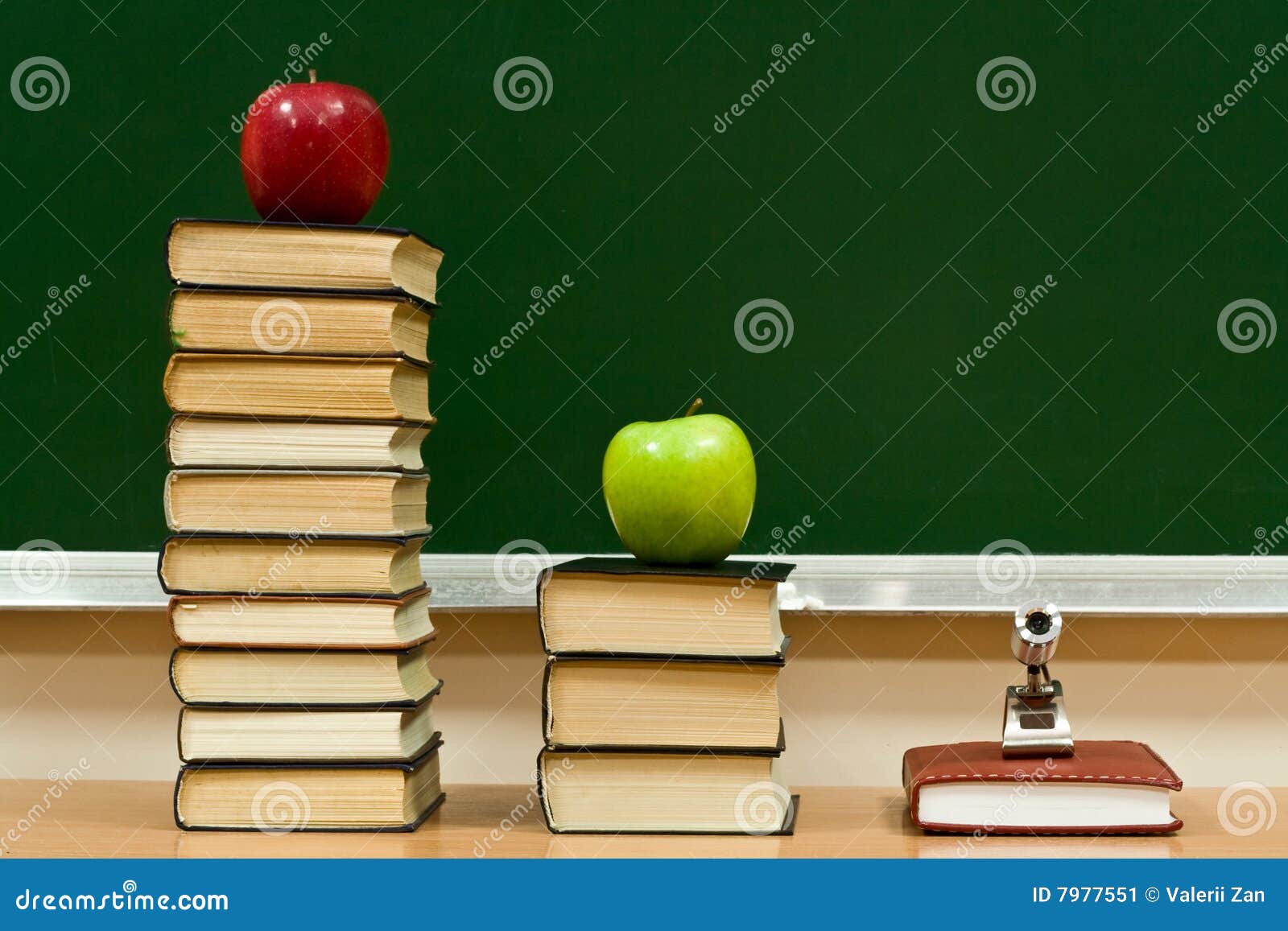 Knowledge and apples stock image. Image of literary, stack 7977551